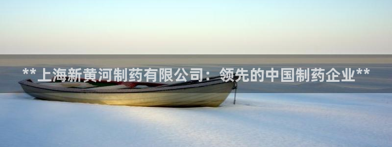 九游会老哥俱乐部社区论坛：**上海新黄河制药有限公司：领先的中国制药企业**
