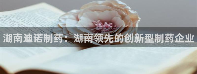 usdt九游会老哥俱乐部：湖南迪诺制药：湖南领先的创新型制药企业
