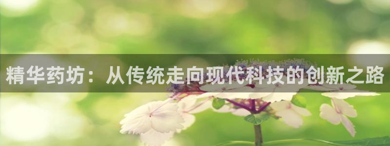 九游老哥俱乐部官网登录：精华药坊：从传统走向现代科技的创新之路