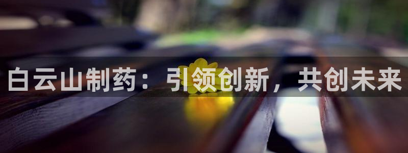 ag九游老哥俱乐部：白云山制药：引领创新，共创未来