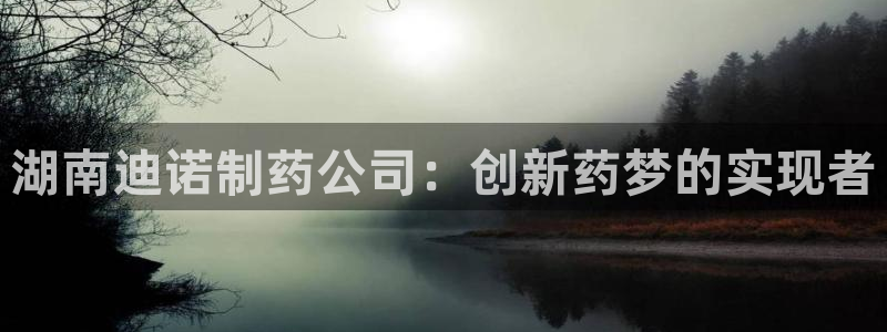 九游会老哥：湖南迪诺制药公司：创新药梦的实现者